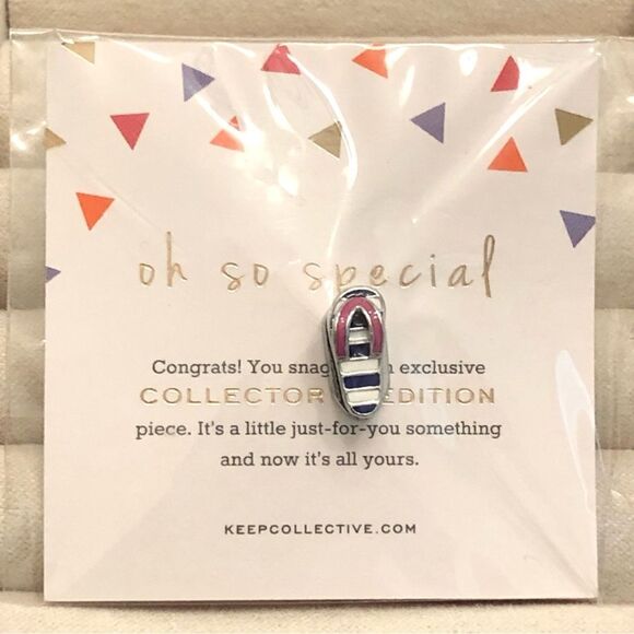 KEEP Collective | Stripe Flip Flop - Collector’s Edition | Silver - Picture 1 of 3